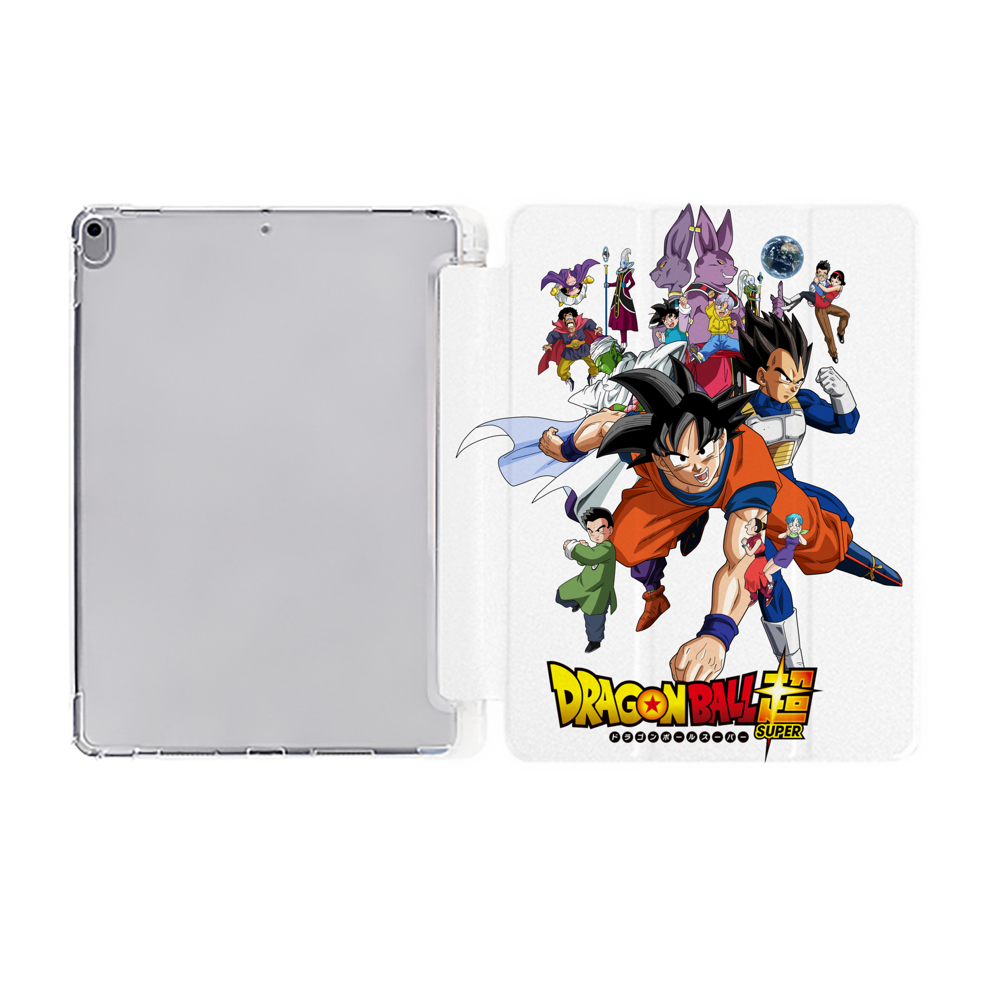 （画像用） ドラゴンボール DRAGON BALL IPad ケース ペン収納付き 三つ折りスタンド PUレザー×シリコン 対応機種9.5/10.5/10.9インチ